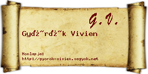 Györök Vivien névjegykártya